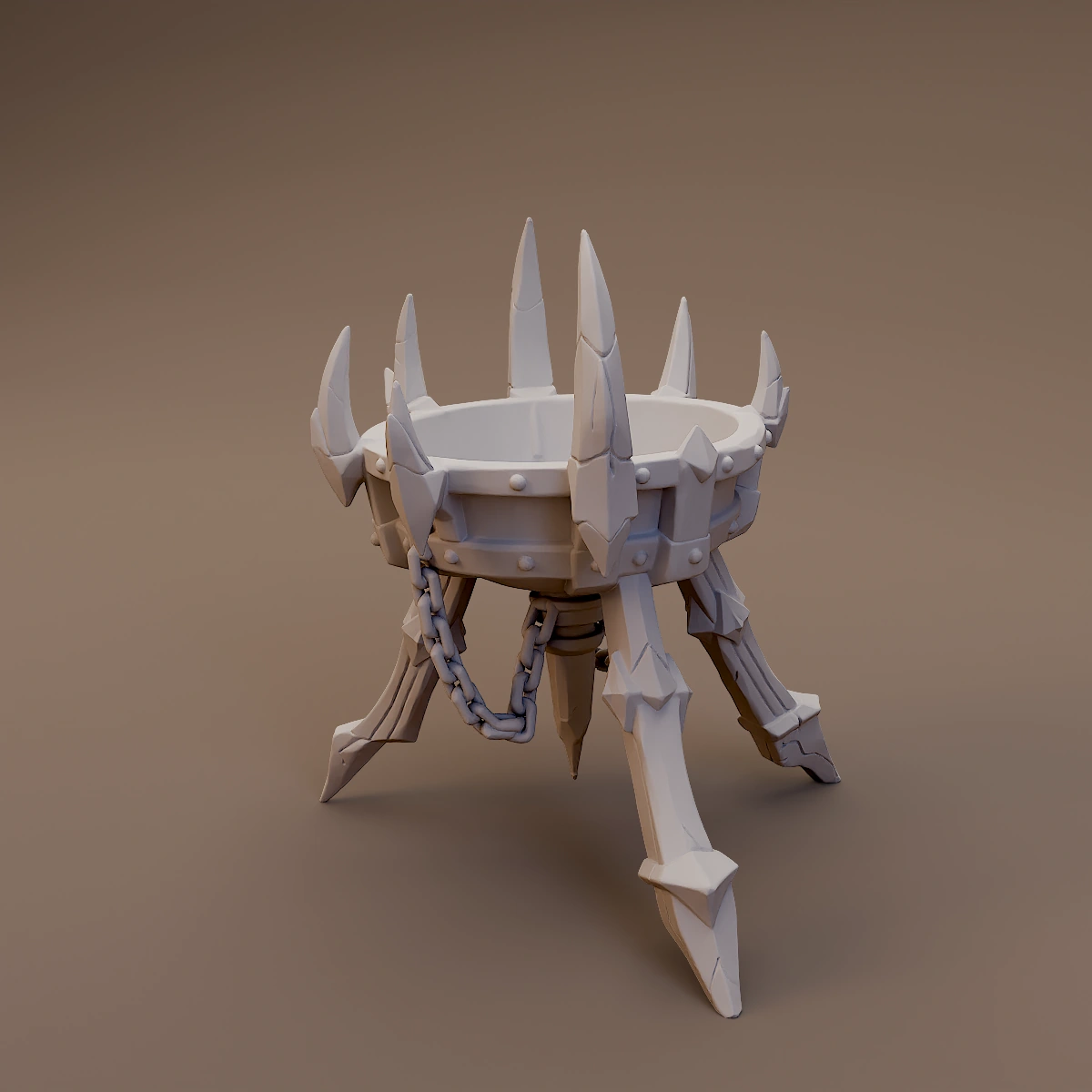 Spiked Tripod Brazier