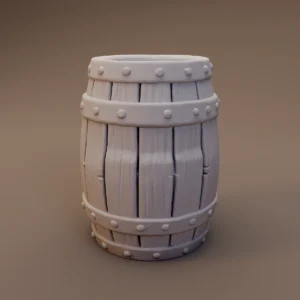 Wooden Storage Barrel