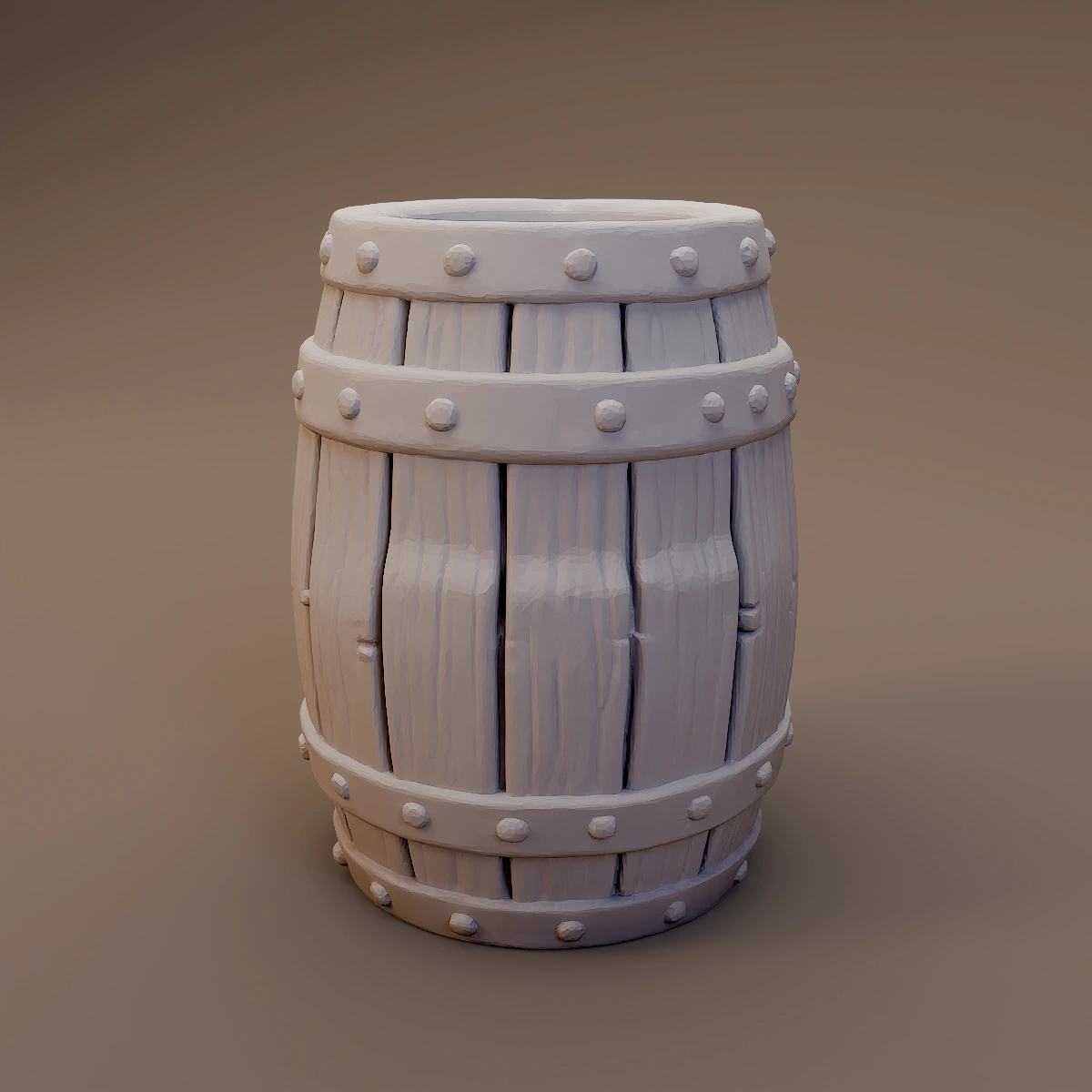 Wooden Storage Barrel