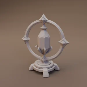 Ring Framed Crystal Lamp