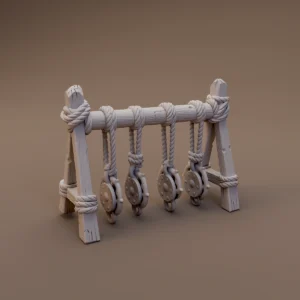 Wooden Rope Tackle Rack