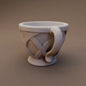 Leaf Pattern Ceramic Mug