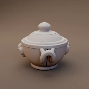 Handled Lidded Serving Pot