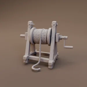 Wooden Rope Winch