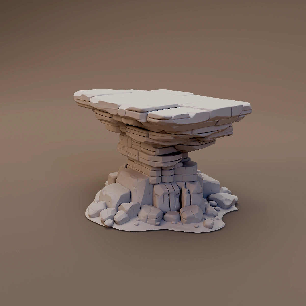Flat Topped Rock Pillar