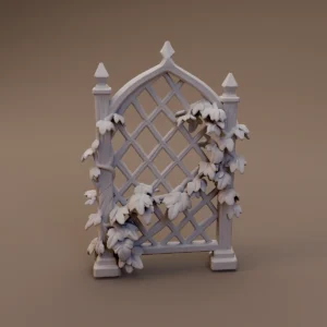 Vine Covered Garden Trellis