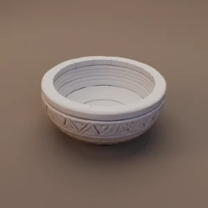 Carved Ceramic Bowl