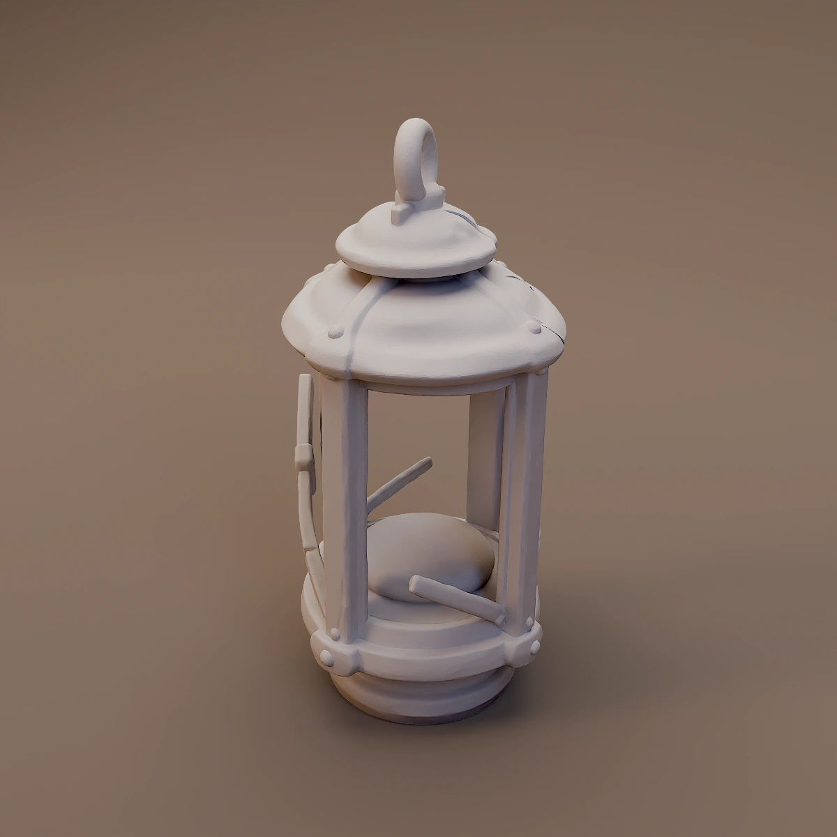 Wooden Framed Lantern