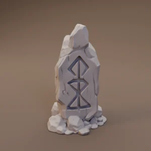 Tall Faceted Stone Marker