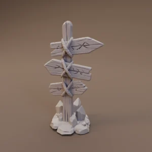 Rope Wrapped Waymarker Post