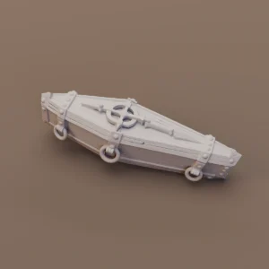 Long Iron Bound Coffin
