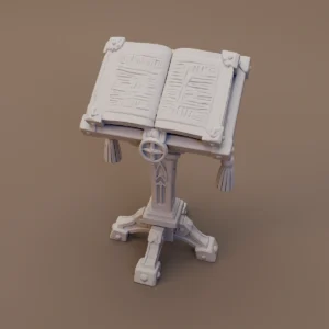 Open Book on Ornate Lectern