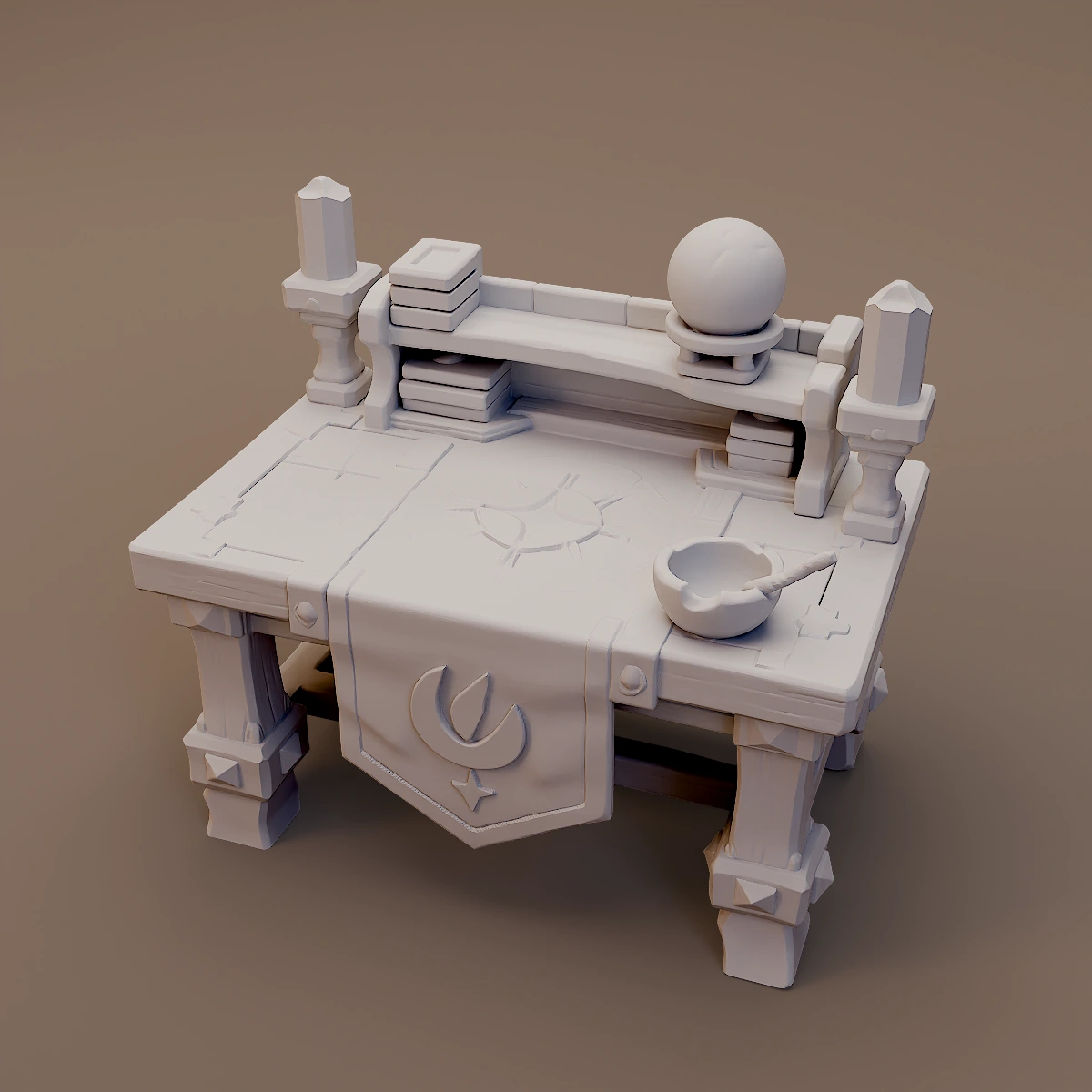 Alchemist Workbench with Bottles
