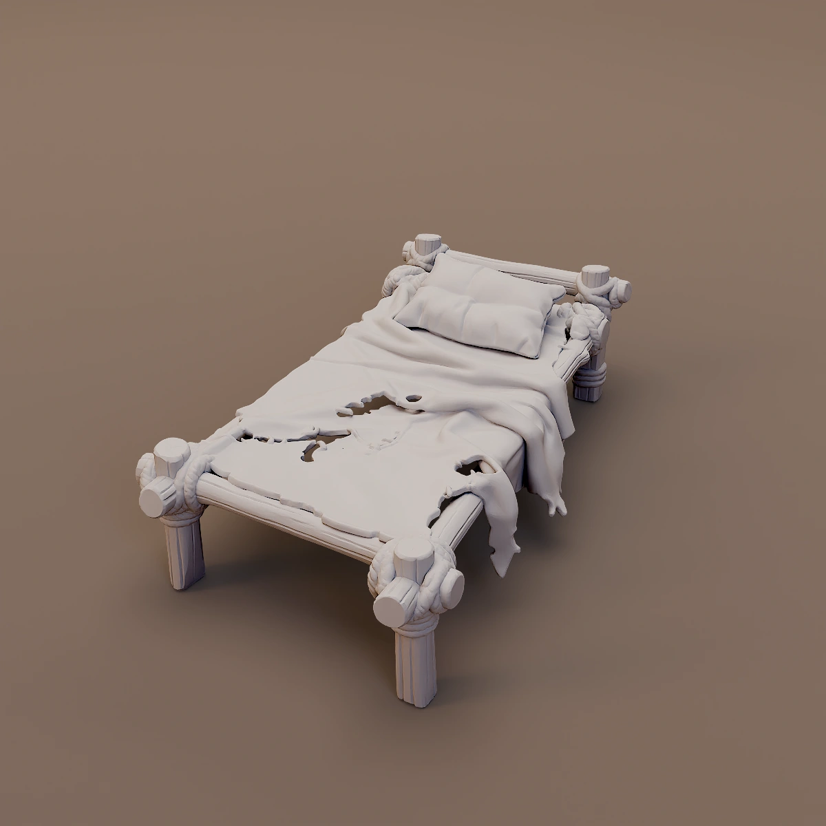 Wooden Camp Bed