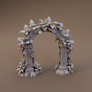 Vine Carved Stone Arch