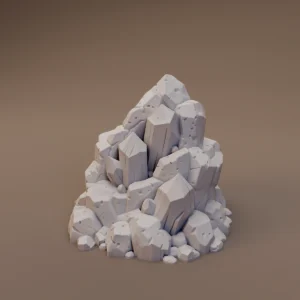 Angular Mineral Outcrop