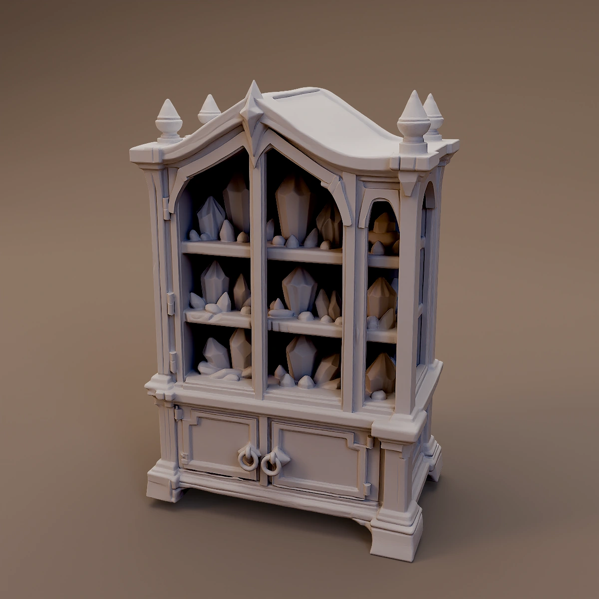 Glass Fronted Bottle Cabinet