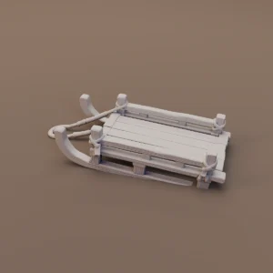 Small Wooden Winter Sled