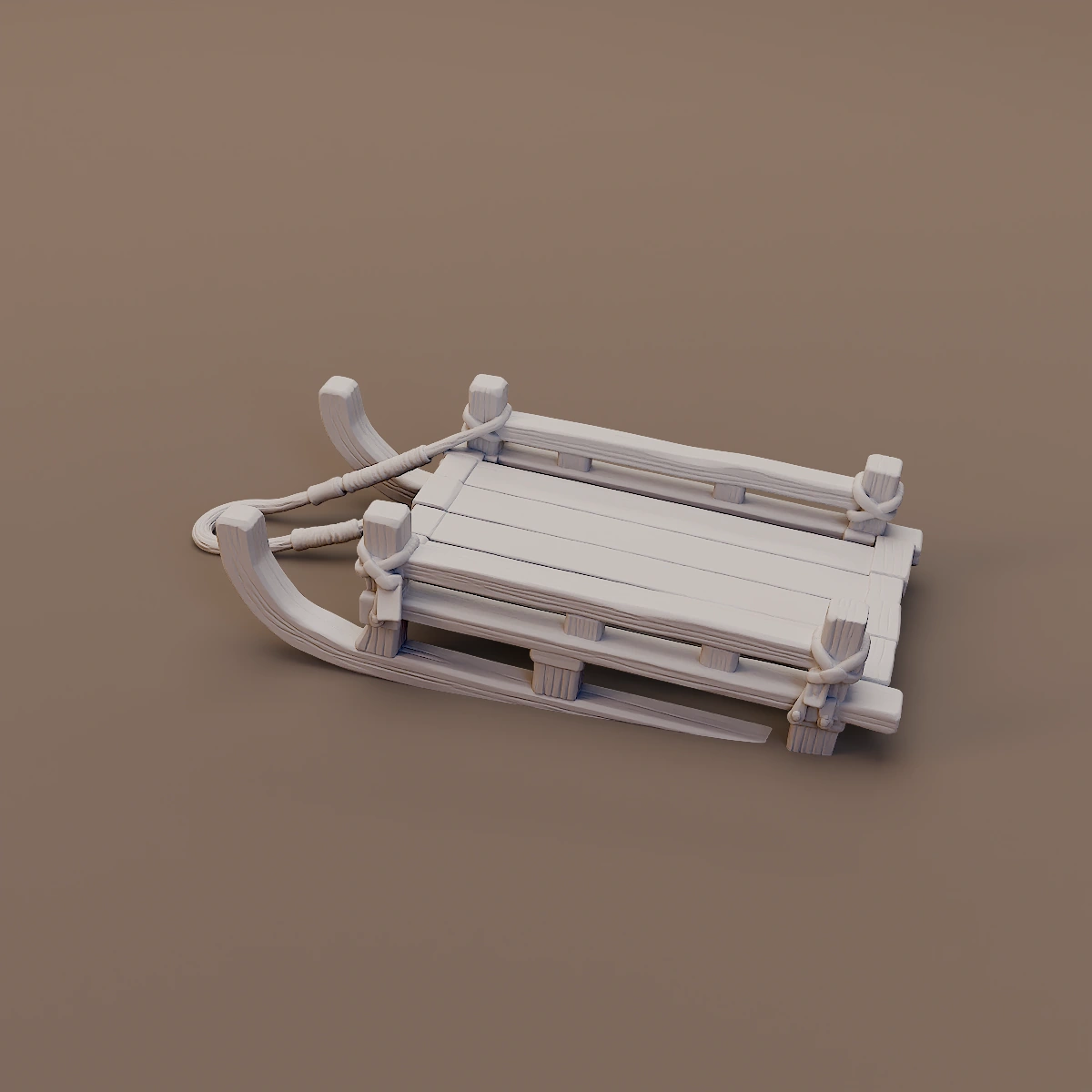 Small Wooden Winter Sled