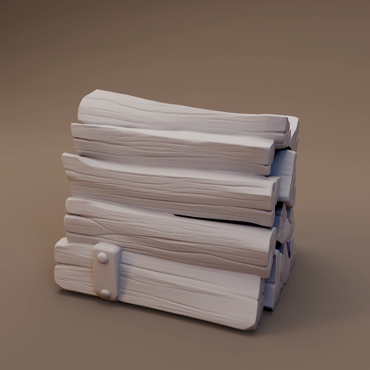 Stacked Cut Lumber