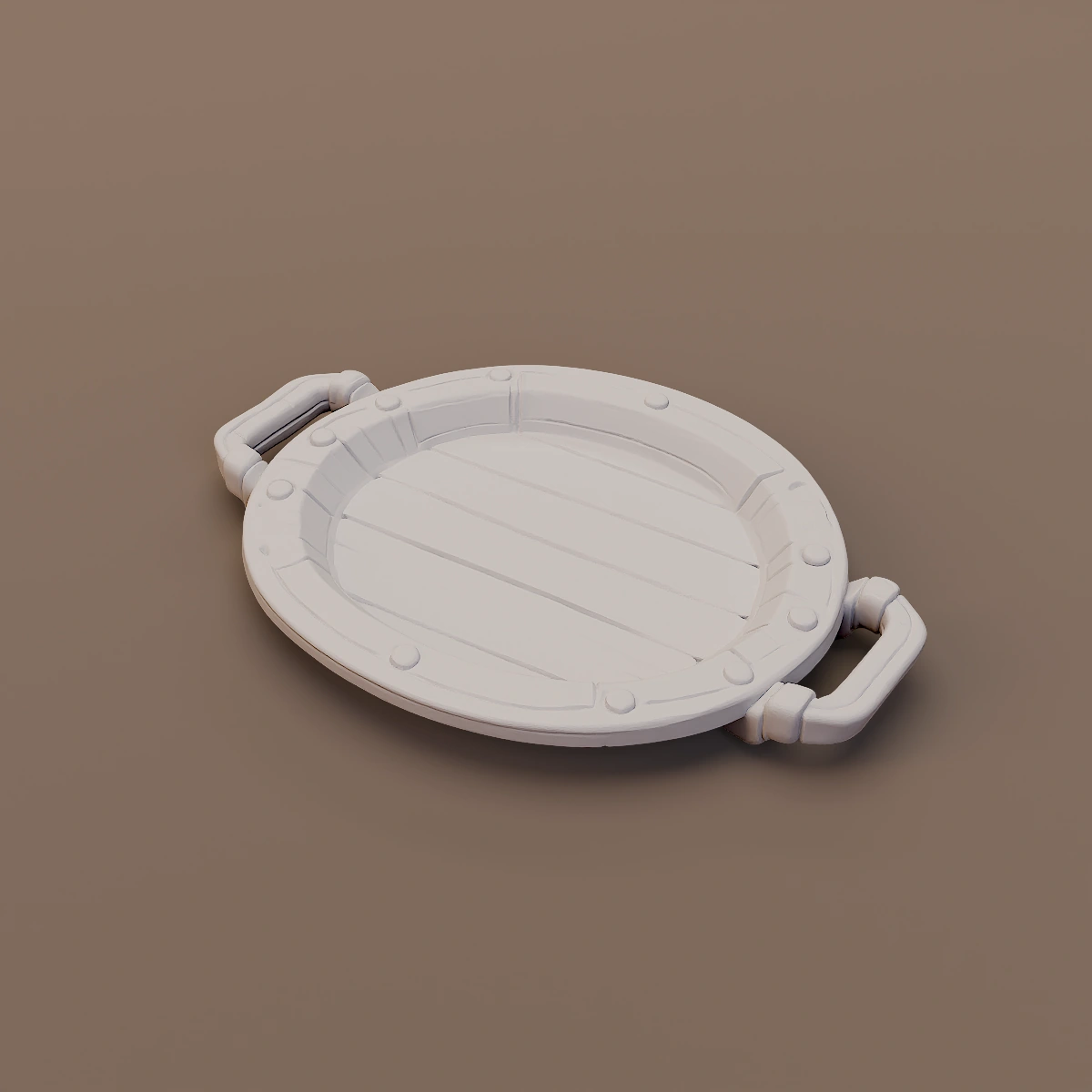 Handled Round Serving Tray