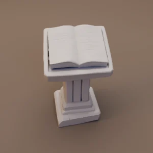 Open Book on Column Lectern
