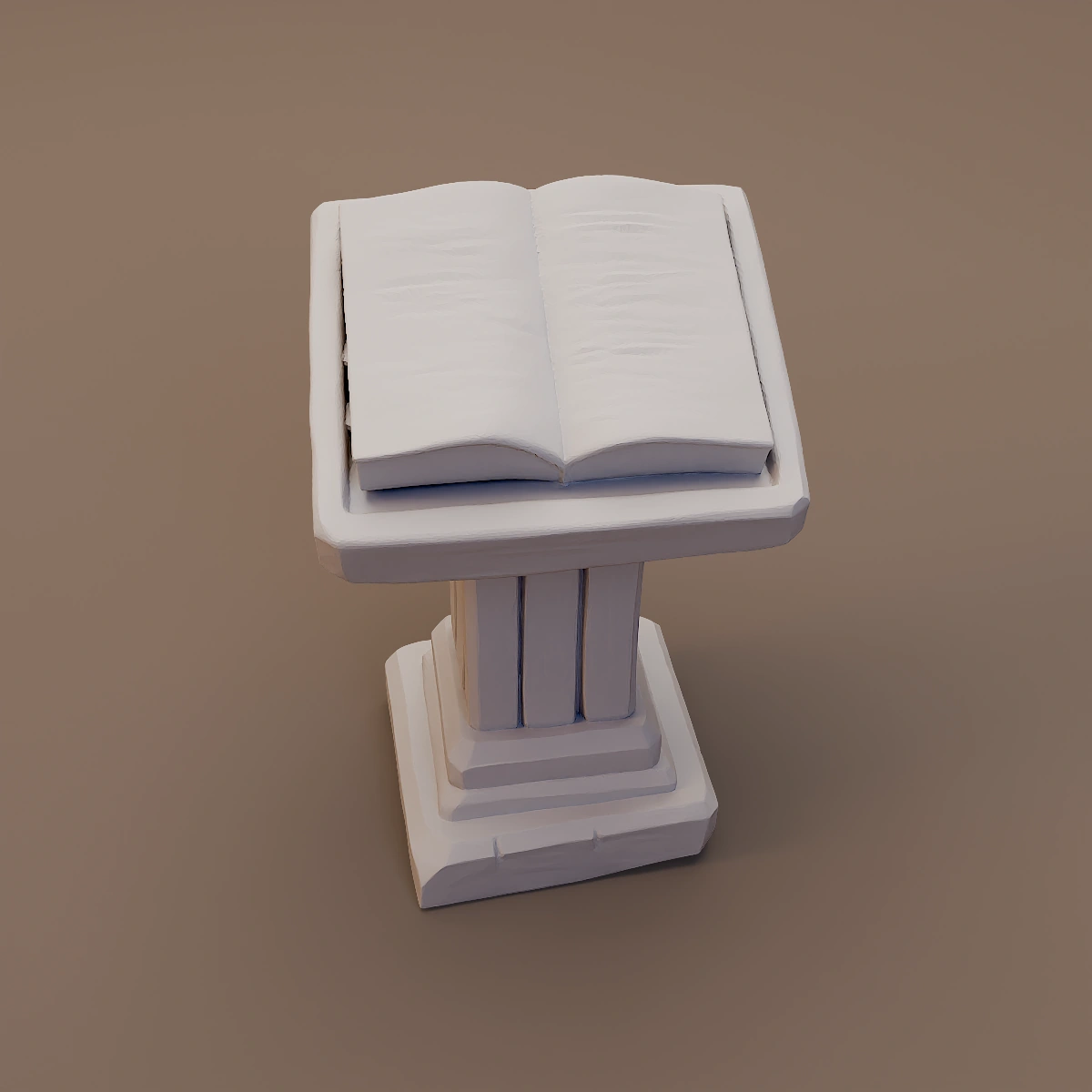 Open Book on Column Lectern