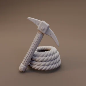 Pickaxe and Rope Coil
