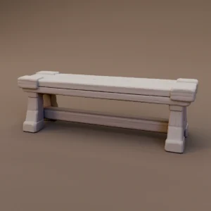 Long Wooden Bench