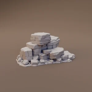 Low Layered Rock Formation