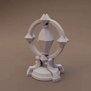 Ring Framed Crystal Pedestal