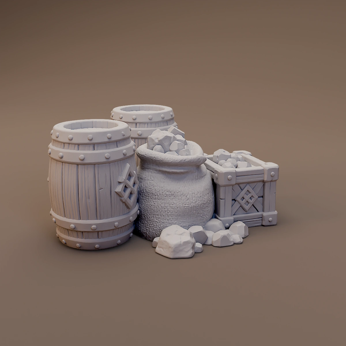 Barrels Crate and Ore Supplies