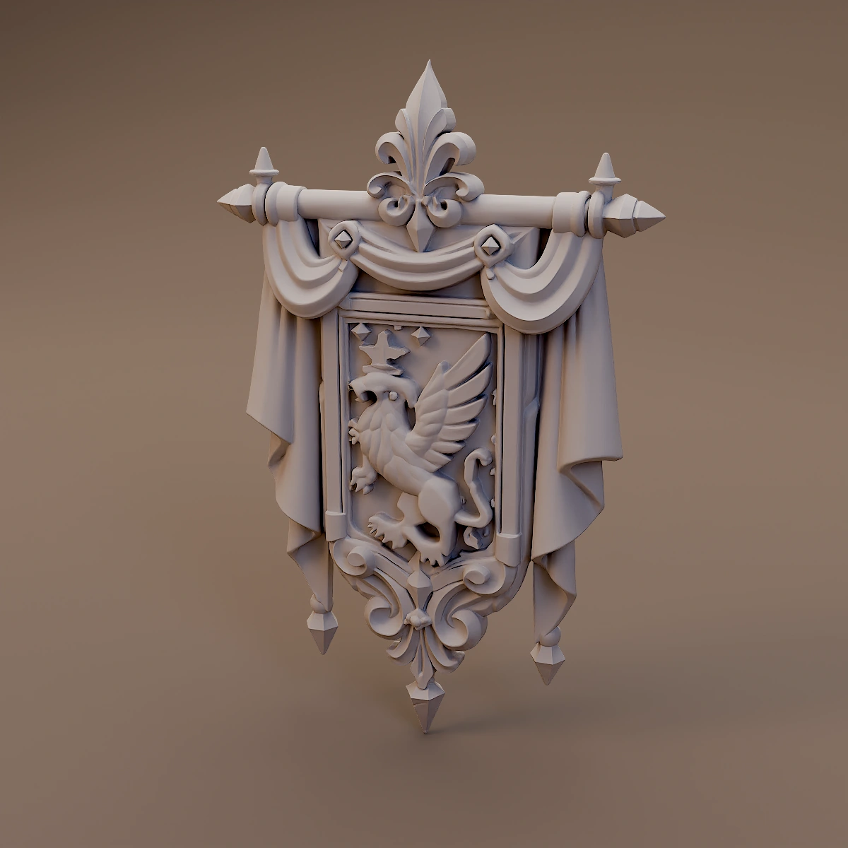 Lion Heraldic Wall Hanging