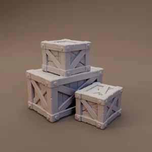 Stacked Wooden Crates