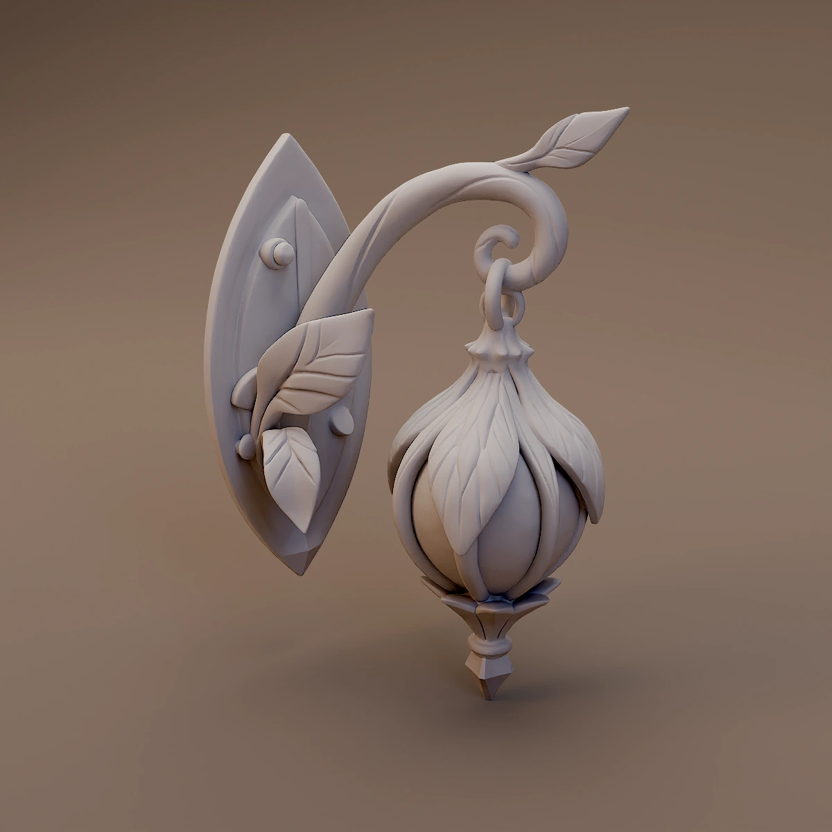 Leaf Bracket Wall Lantern