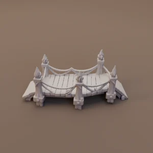 Chain Railing Garden Bridge