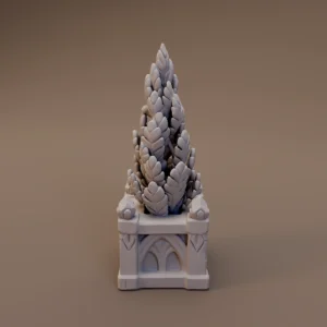 Conical Topiary in Square Planter