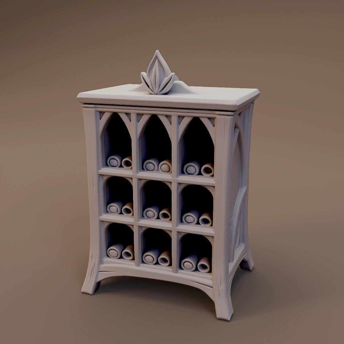 Elven Wine Bottle Cabinet
