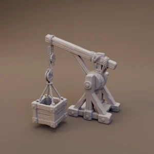 Small Wooden Cargo Crane