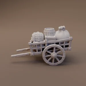 Two Wheel Barrel Supply Cart