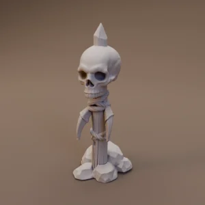 Skull Topped Waymarker