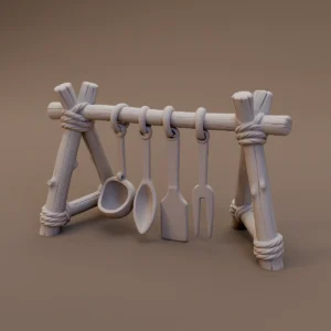 Camp Kitchen Utensil Rack