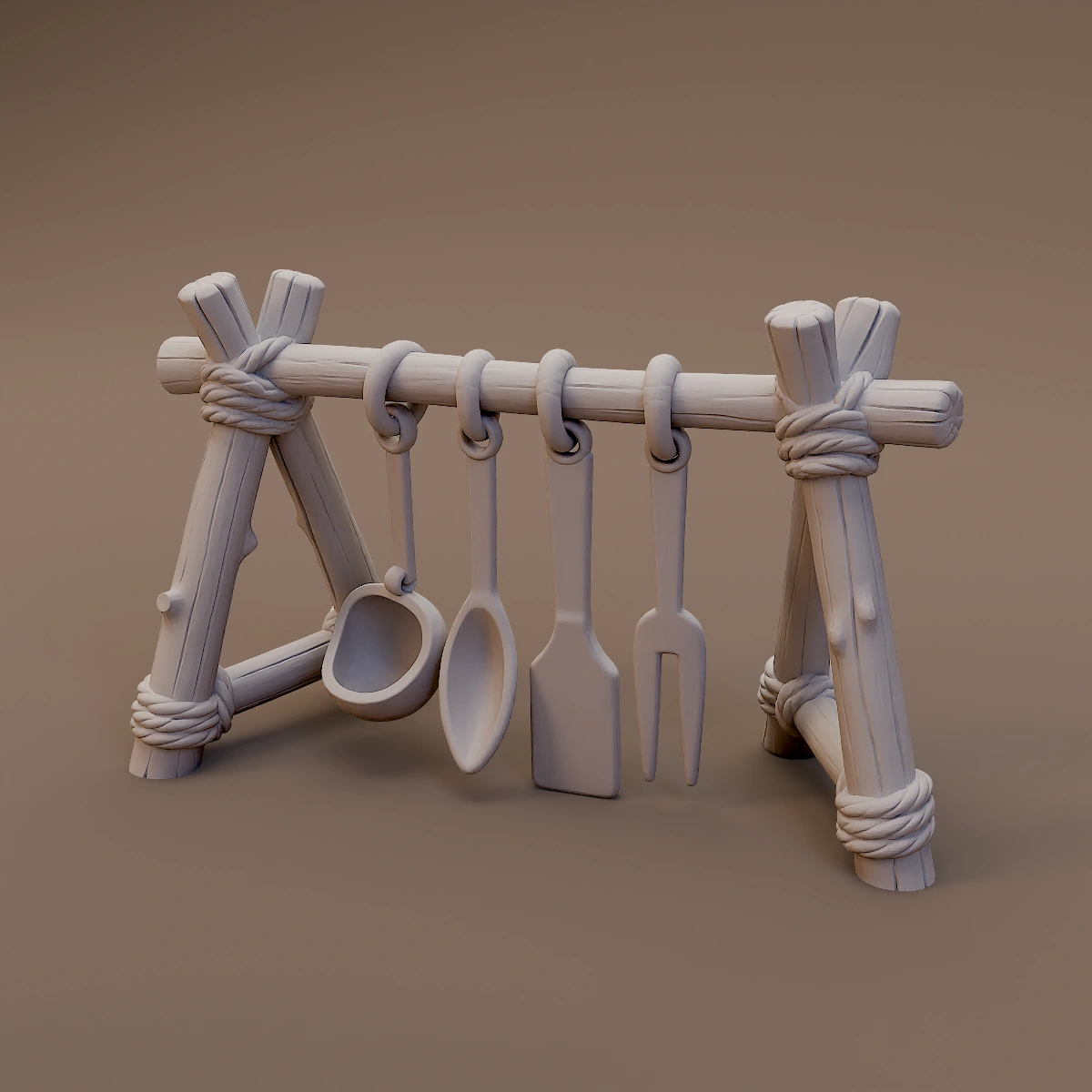 Camp Kitchen Utensil Rack