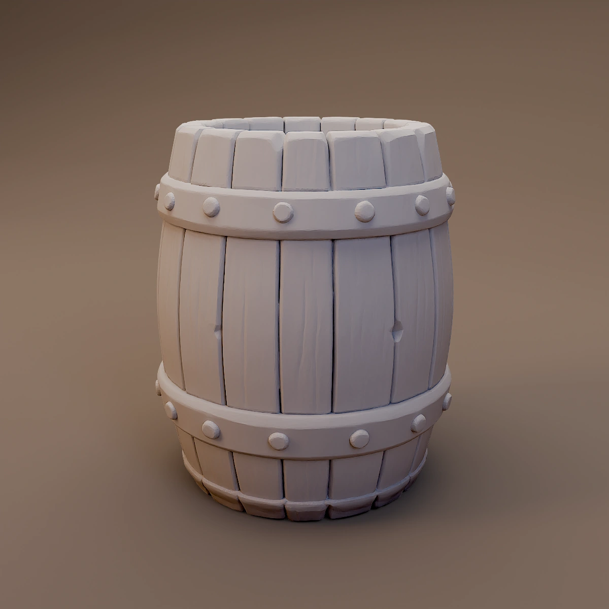 Plain Iron Banded Barrel
