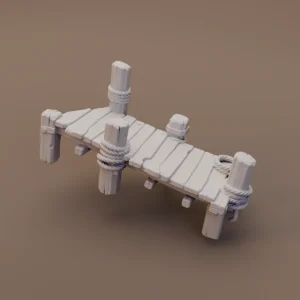Short Wooden Dock Section