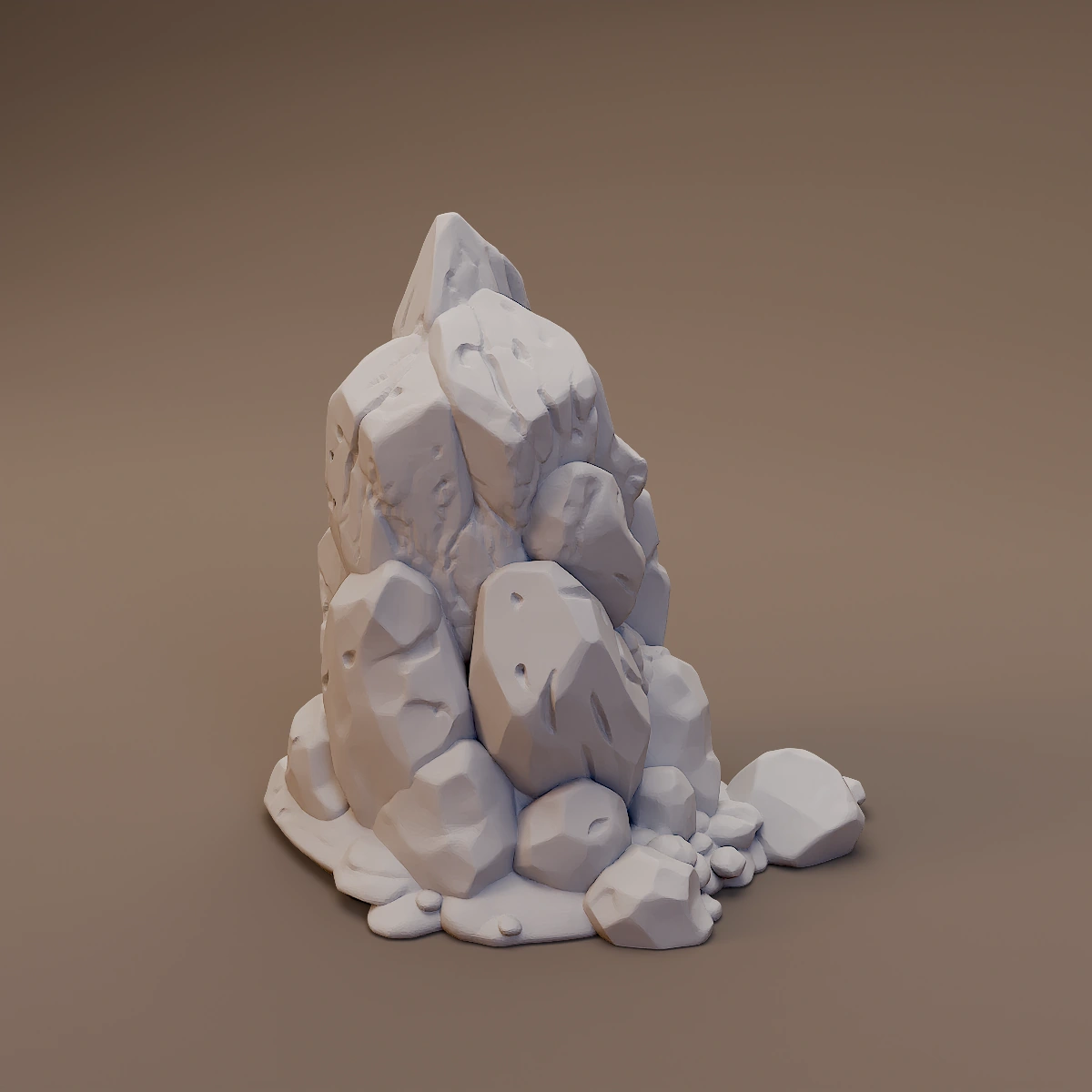 Tall Carved Rock Cluster