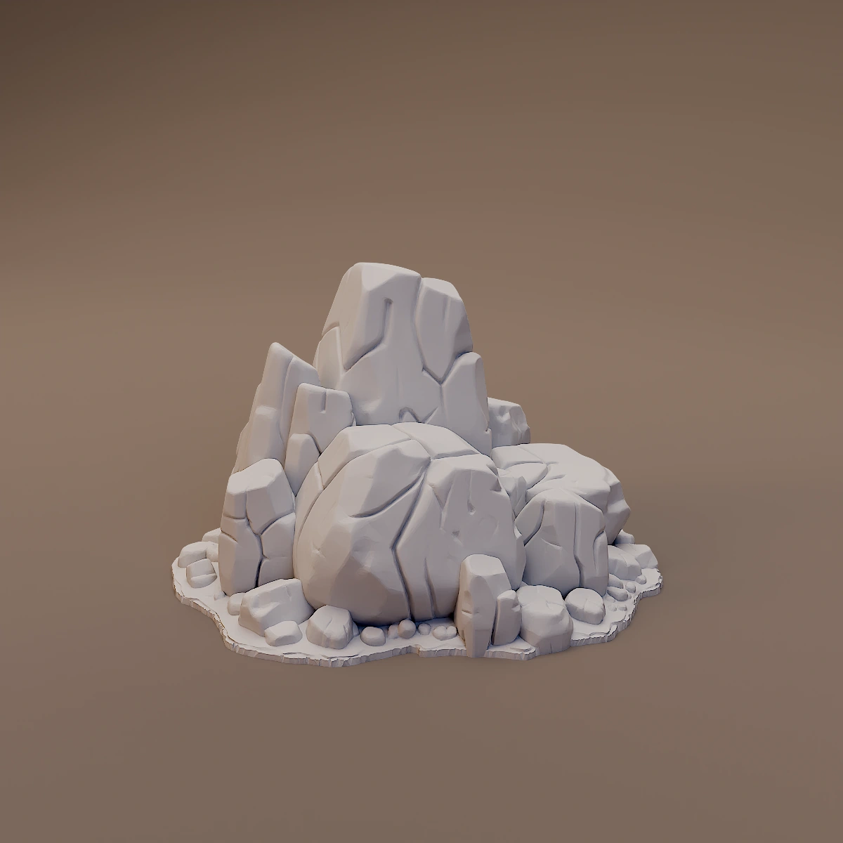 Angular Boulder Cluster