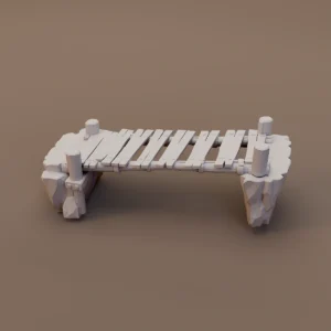 Simple Wooden Plank Bridge