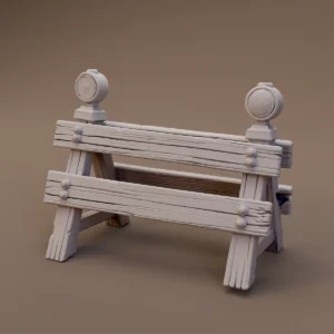 Wooden Road Barricade