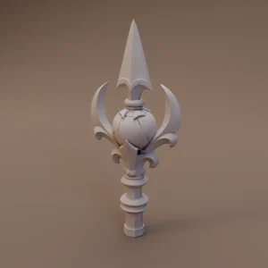 Heart and Fleur De Lis Finial
